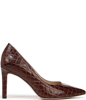 Naturalizer 27 Edit Adele Crocodile Leather Pumps