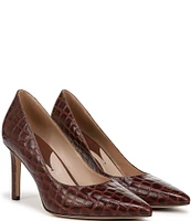 Naturalizer 27 Edit Adele Crocodile Leather Pumps