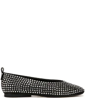 Naturalizer 27 EDIT Carla Rhinestone Leather Ballet Flats