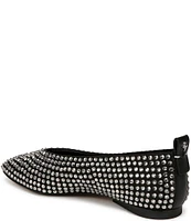 Naturalizer 27 EDIT Carla Rhinestone Leather Ballet Flats