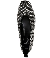 Naturalizer 27 EDIT Carla Rhinestone Leather Ballet Flats