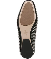 Naturalizer 27 EDIT Carla Rhinestone Leather Ballet Flats