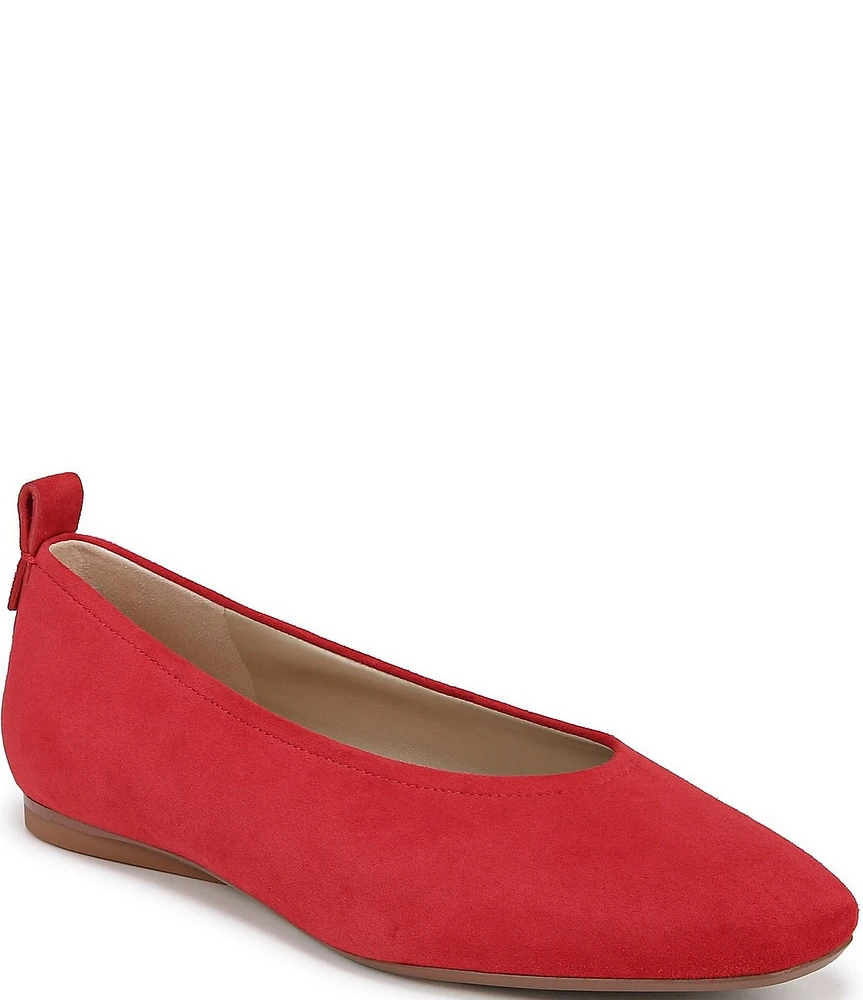 Naturalizer 27 EDIT Carla Suede Square Toe Casual Ballet Flats