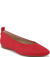 Naturalizer 27 EDIT Carla Suede Square Toe Casual Ballet Flats