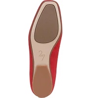 Naturalizer 27 EDIT Carla Suede Square Toe Casual Ballet Flats