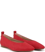 Naturalizer 27 EDIT Carla Suede Square Toe Casual Ballet Flats