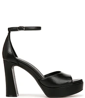 Naturalizer 27 EDIT Delphie Leather Ankle Strap Platform Dress Sandals