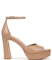 Naturalizer 27 EDIT Delphie Leather Ankle Strap Platform Dress Sandals