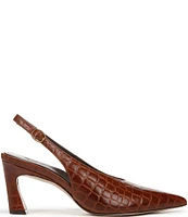 Naturalizer 27 EDIT Elaine Crocodile Leather Slingback Dress Heels