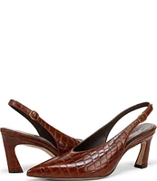 Naturalizer 27 EDIT Elaine Crocodile Leather Slingback Dress Heels