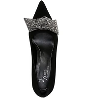 Naturalizer 27 EDIT Emery Embellished Bow Suede Pumps