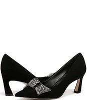 Naturalizer 27 EDIT Emery Embellished Bow Suede Pumps