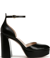 Naturalizer 27 EDIT Giovanna Leather Ankle Strap Platform Dress Pumps