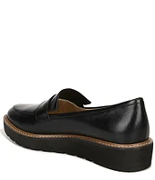 Naturalizer Adiline Leather Slip-On Lightweight Wedge Loafers