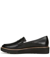 Naturalizer Adiline Leather Slip-On Lightweight Wedge Loafers