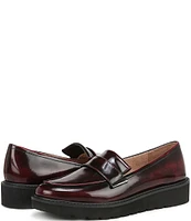 Naturalizer Adiline Patent Leather Slip-On Lightweight Wedge Loafers