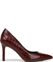 Naturalizer Anna Crocodile Print Leather Pumps