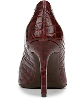 Naturalizer Anna Crocodile Print Leather Pumps