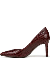 Naturalizer Anna Crocodile Print Leather Pumps