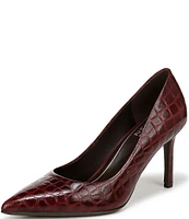 Naturalizer Anna Crocodile Print Leather Pumps