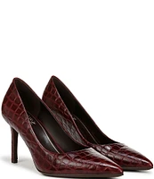 Naturalizer Anna Crocodile Print Leather Pumps