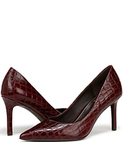 Naturalizer Anna Crocodile Print Leather Pumps