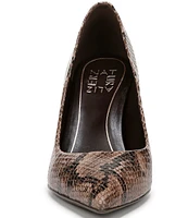 Naturalizer Anna Snake Print Leather Pumps