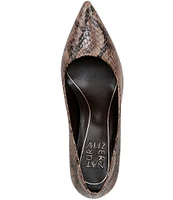 Naturalizer Anna Snake Print Leather Pumps