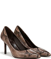 Naturalizer Anna Snake Print Leather Pumps