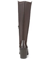 Naturalizer Axel 2 Weatherproof Leather Block Heel Tall Boots