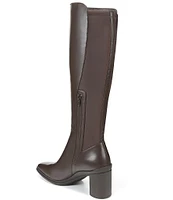 Naturalizer Axel 2 Weatherproof Leather Block Heel Tall Boots