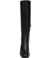 Naturalizer Axel 2 Weatherproof Leather Block Heel Tall Boots