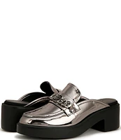 Naturalizer Ayden Patent Leather Chain-Link Mules