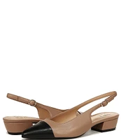 Naturalizer Banks Leather Cap Toe Slingback Dress Pumps