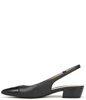 Naturalizer Banks Leather Cap Toe Slingback Dress Pumps