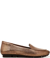 Naturalizer Bashful Metallic Leather Slip On Loafers