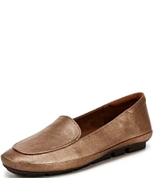 Naturalizer Bashful Metallic Leather Slip On Loafers