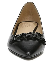 Naturalizer Becca Chain Detail Leather Heeled Flats