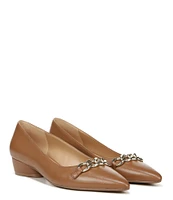 Naturalizer Becca Chain Detail Leather Heeled Flats