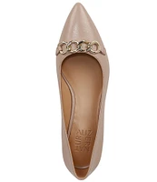 Naturalizer Becca Chain Detail Leather Heeled Flats