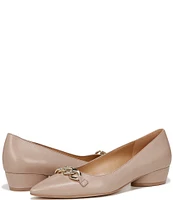 Naturalizer Becca Chain Detail Leather Heeled Flats