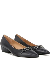 Naturalizer Becca Chain Detail Leather Heeled Flats