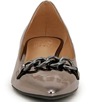 Naturalizer Becca Chain Detail Metallic Flats