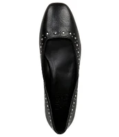 Naturalizer Cody Leather Stud Detail Ballet Flats