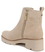 Naturalizer Darry Water Repellent Suede Lightweight Lug Sole Platform Chelsea Booties