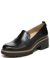 Naturalizer Darry Leather Lightweight Lug Sole Platform Loafers