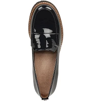 Naturalizer Darry Patent Leather Lightweight Lug Sole Platform Loafers