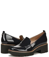 Naturalizer Darry Patent Leather Lightweight Lug Sole Platform Loafers