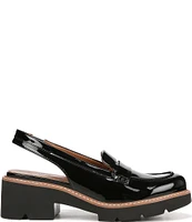 Naturalizer Darry Patent Lug Sole Slingback Penny Loafers