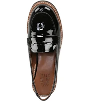 Naturalizer Darry Patent Lug Sole Slingback Penny Loafers